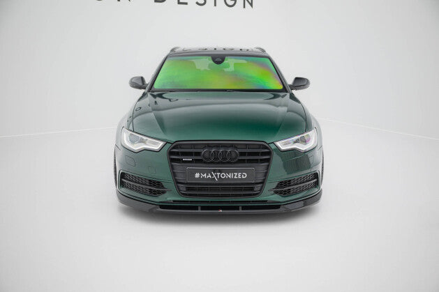 Frontlippe V.3 passend für Audi A6 S-line / S6 C7 schwarz Hochglanz