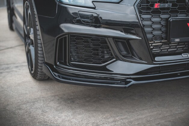 Frontlippe V.3 passend für Audi RS3 8V FL Sportback schwarz Hochglanz