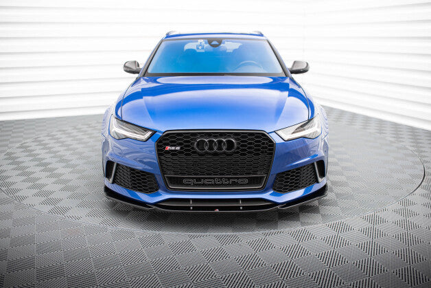 Frontlippe V.3 passend für Audi RS6 C7 / C7 FL schwarz Hochglanz