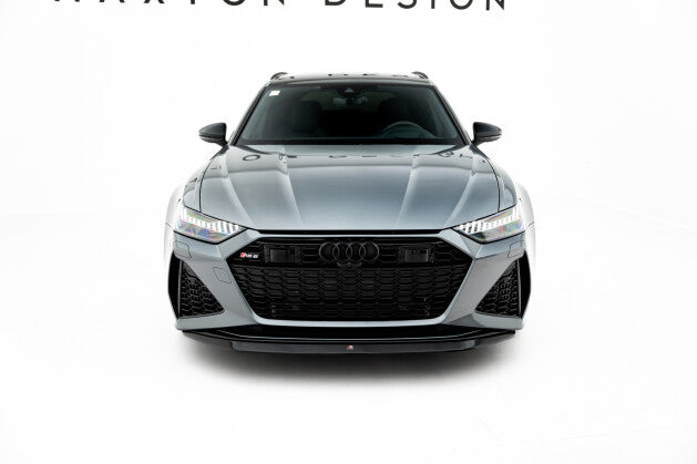 Frontlippe V.3 passend für Audi RS6 C8 / C8 FL schwarz Hochglanz