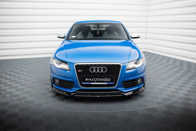 Frontlippe V.3 passend für Audi S4 / A4 S-Line B8 schwarz Hochglanz