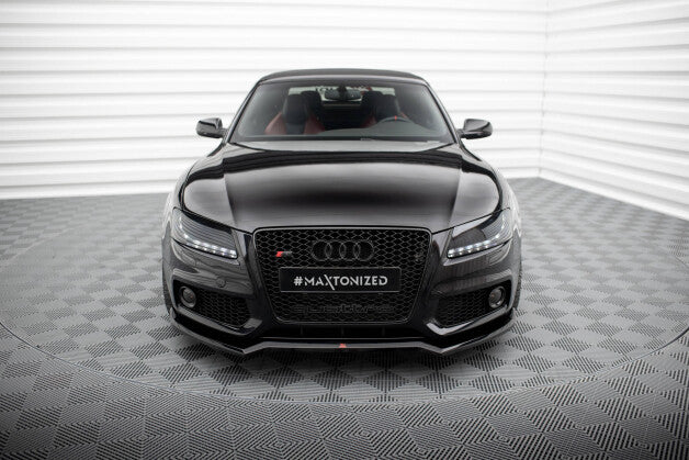 Frontlippe V.3 passend für Audi S5 / A5 S-Line 8T schwarz Hochglanz
