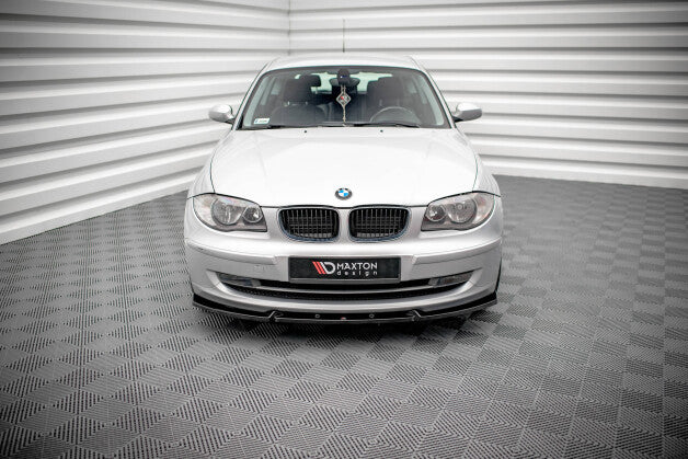 Frontlippe V.3 passend für BMW 1er E81 FL schwarz Hochglanz