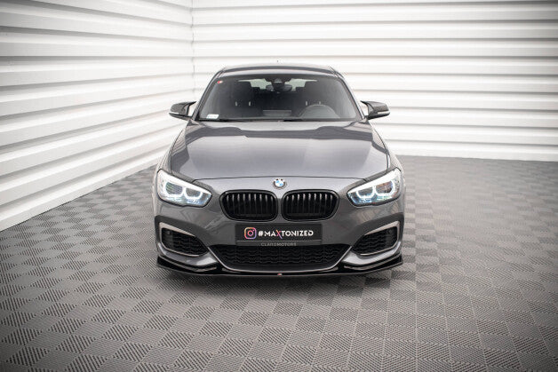 Frontlippe V.3 passend für BMW 1er F20/F21 M-Power schwarz Hochglanz