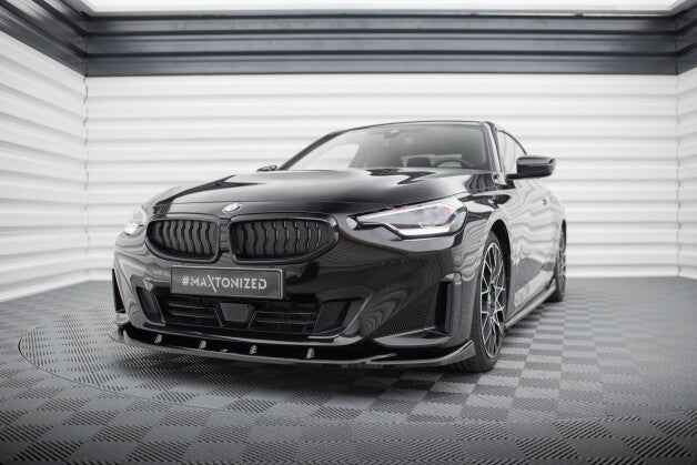 Frontlippe V.3 passend für BMW 2 Coupe G42 schwarz Hochglanz