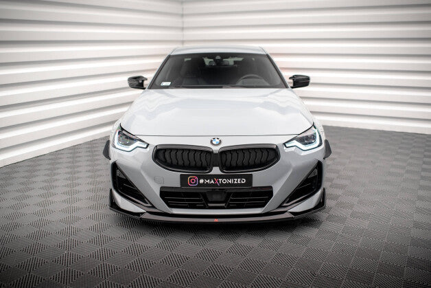 Frontlippe V.3 passend für BMW 2 Coupe M-Paket / M240i G42 schwarz Hochglanz