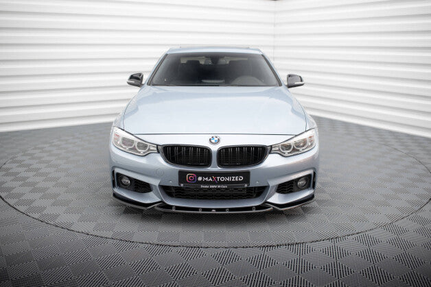 Frontlippe V.3 passend für BMW 4er Coupe / Gran Coupe / Cabrio M-Paket F32 / F36 / F33 schwarz Hochglanz