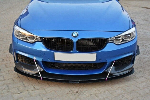 Frontlippe V.3 passend für BMW 4er Coupe / Gran Coupe / Cabrio M-Paket F32 / F36 / F33 schwarz matt