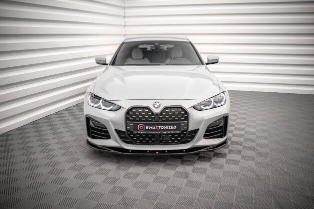 Frontlippe V.3 passend für BMW 4er / i4 Gran Coupe M-Paket / M440i G26 schwarz Hochglanz