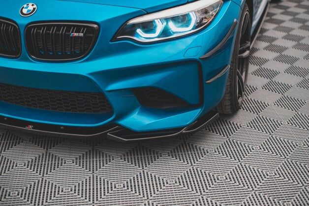 Frontlippe V.3 passend für BMW M2 F87 schwarz Hochglanz