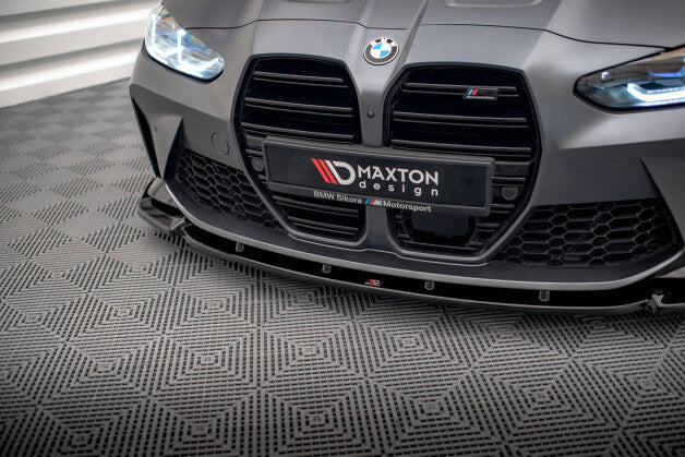 Frontlippe V.3 passend für BMW M3 / M4 G80 / G81 / G82 schwarz Hochglanz