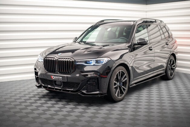 Frontlippe V.3 passend für BMW X7 M-Paket G07 schwarz Hochglanz