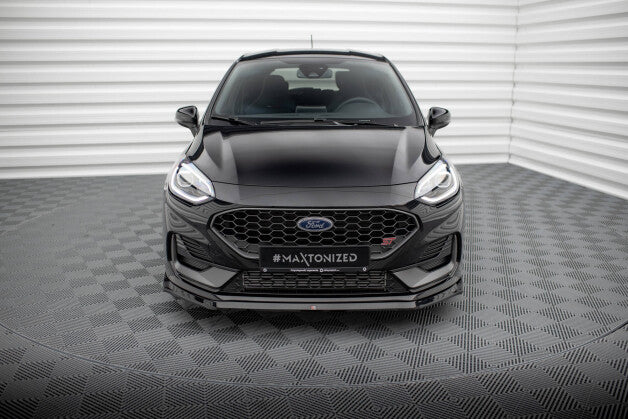 Frontlippe V.3 passend für Ford Fiesta ST / ST-line Mk8 FL schwarz Hochglanz