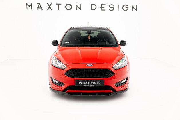 Frontlippe V.3 passend für Ford Focus ST-Line Mk3 FL schwarz Hochglanz