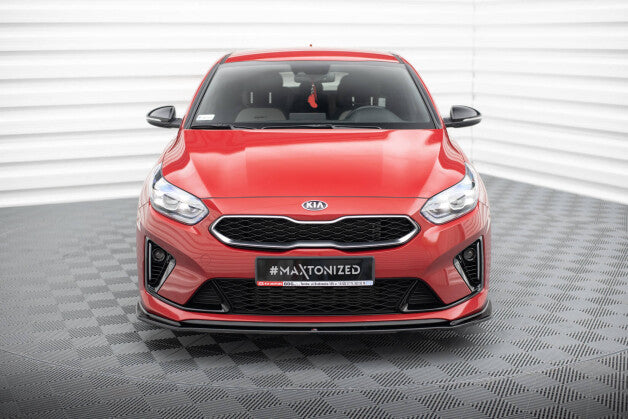 Frontlippe V.3 passend für Kia Ceed GT / GT-Line Mk3 / Proceed Mk1 schwarz Hochglanz