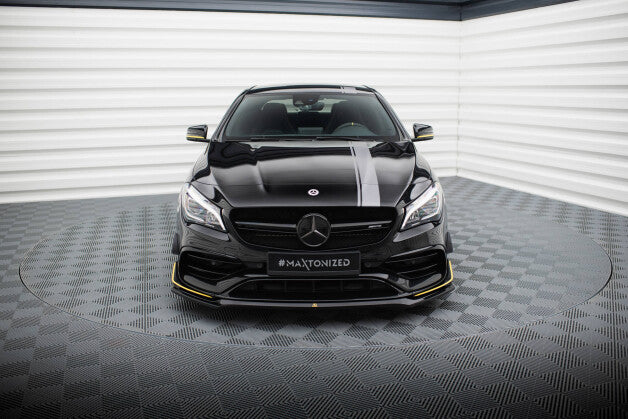Frontlippe V.3 passend für Mercedes-AMG CLA 45 Aero C117 FL schwarz Hochglanz