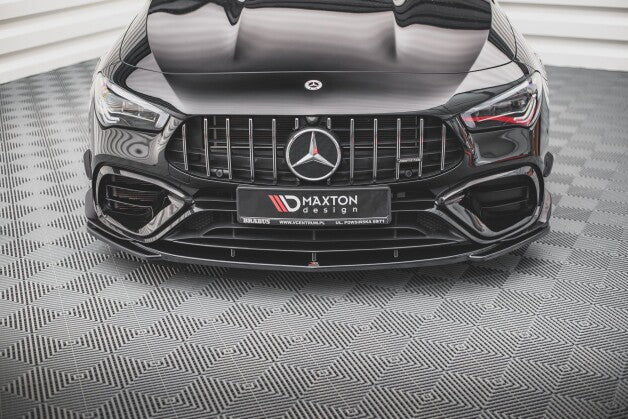 Frontlippe V.3 passend für Mercedes-AMG CLA 45 Aero C118 schwarz Hochglanz
