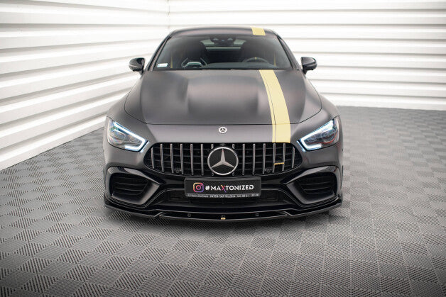 Frontlippe V.3 passend für Mercedes-AMG GT 63S 4 Door Coupe Aero X290 schwarz Hochglanz