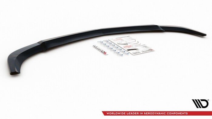 Frontlippe V.3 passend für Mercedes C Coupe / Limousine / Kombi AMG-Line C204 / W204 FL / S204 FL schwarz Hochglanz