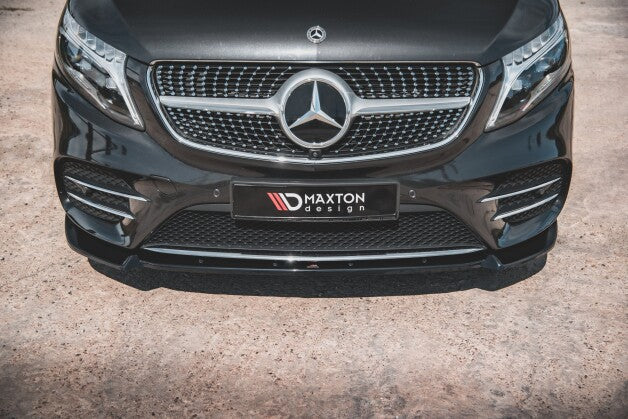 Frontlippe V.3 passend für Mercedes V-Klasse AMG-Line W447 schwarz Hochglanz