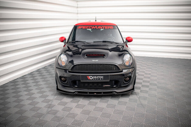 Frontlippe V.3 passend für Mini Cooper John Cooper Works R56 schwarz Hochglanz