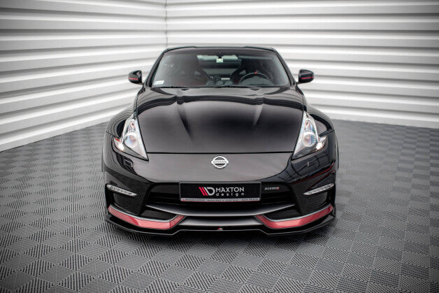 Frontlippe V.3 passend für Nissan 370Z Nismo FL schwarz Hochglanz