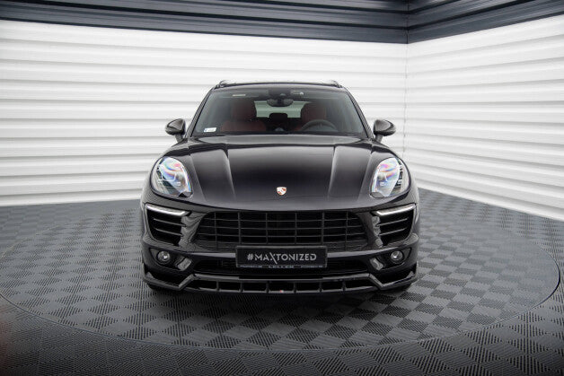 Frontlippe V.3 passend für Porsche Macan Mk1 schwarz Hochglanz
