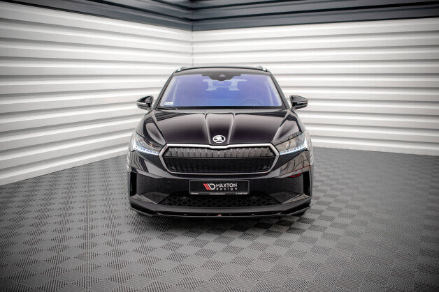 Frontlippe V.3 passend für Skoda Enyaq iV schwarz Hochglanz