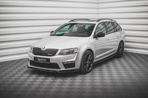 Frontlippe V.3 passend für Skoda Octavia RS Mk3 schwarz Hochglanz