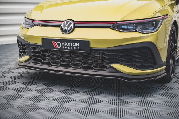 Frontlippe V.3 passend für VW Golf GTI Clubsport Mk8 schwarz Hochglanz