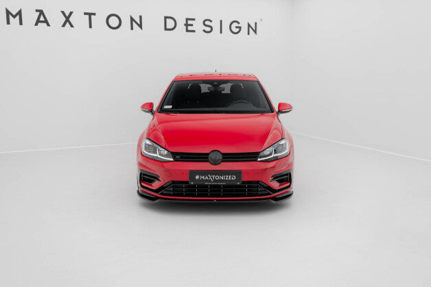 Frontlippe V.3 passend für VW Golf R / R-Line Mk7 FL schwarz Hochglanz