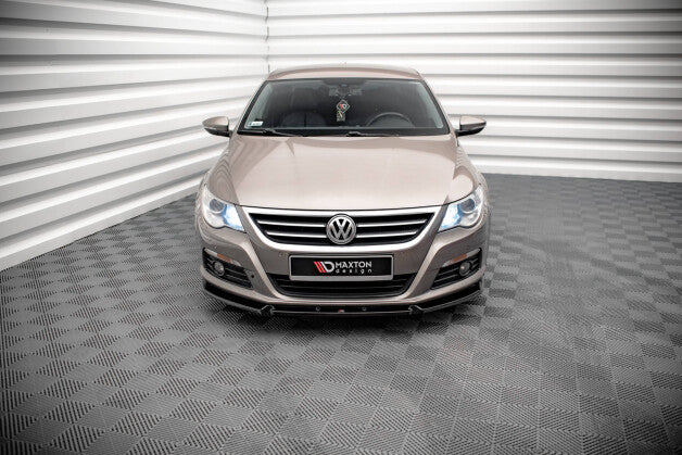 Frontlippe V.3 passend für VW Passat CC schwarz Hochglanz