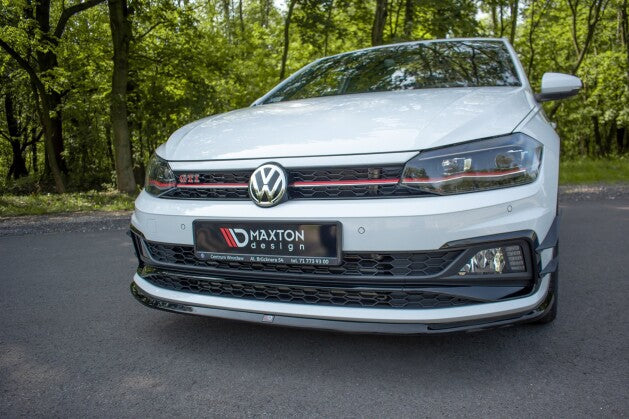 Frontlippe V.3 passend für VW Polo GTI / R-line Mk6 schwarz Hochglanz