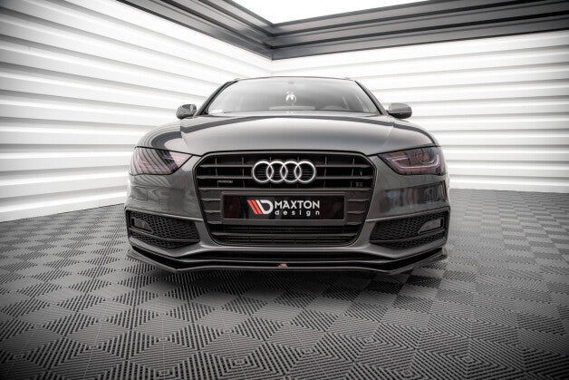 Frontlippe V.4 passend für Audi A4 S-Line / S4 B8 FL schwarz Hochglanz