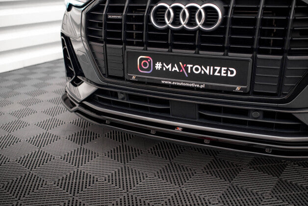 Frontlippe V.4 passend für Audi Q3 Sportback / SUV S-Line F3 schwarz Hochglanz