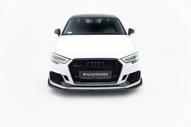 Frontlippe V.4 passend für Audi RS3 Limousine 8V FL schwarz Hochglanz