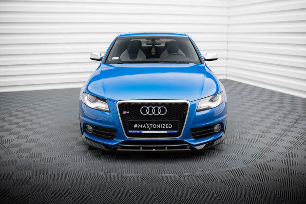 Frontlippe V.4 passend für Audi S4 / A4 S-Line B8 schwarz Hochglanz