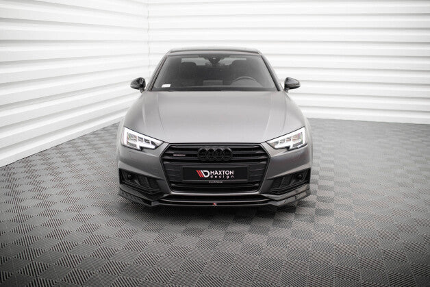 Frontlippe V.4 passend für Audi S4 / A4 S-Line B9 schwarz Hochglanz