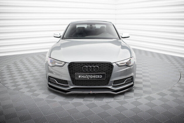 Frontlippe V.4 passend für Audi S5 / A5 S-Line 8T FL schwarz Hochglanz