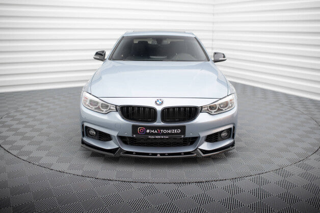 Frontlippe V.4 passend für BMW 4er Coupe / Gran Coupe / Cabrio M-Paket F32 / F36 / F33 schwarz Hochglanz