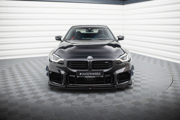 Frontlippe V.4 passend für BMW M2 G87 schwarz Hochglanz