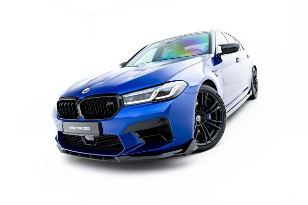Frontlippe V.4 passend für BMW M5 F90 Facelift schwarz Hochglanz