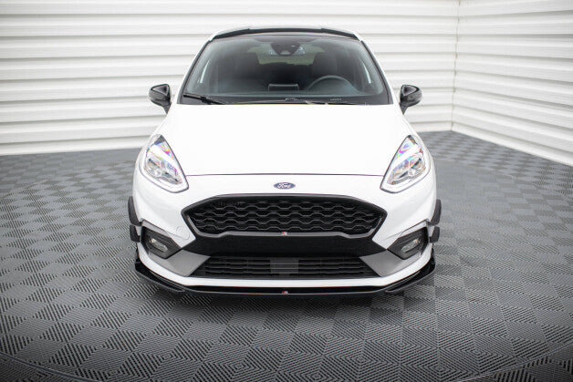 Frontlippe V.4 passend für Ford Fiesta Mk8 ST / ST-Line schwarz Hochglanz