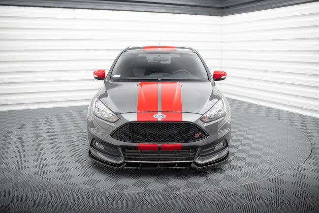 Frontlippe V.4 passend für Ford Focus ST Mk3 FL schwarz Hochglanz