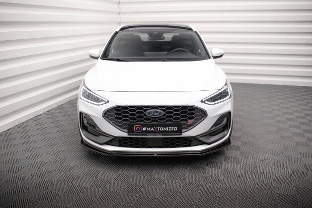 Frontlippe V.4 passend für Ford Focus ST / ST-Line Mk4 FL schwarz Hochglanz