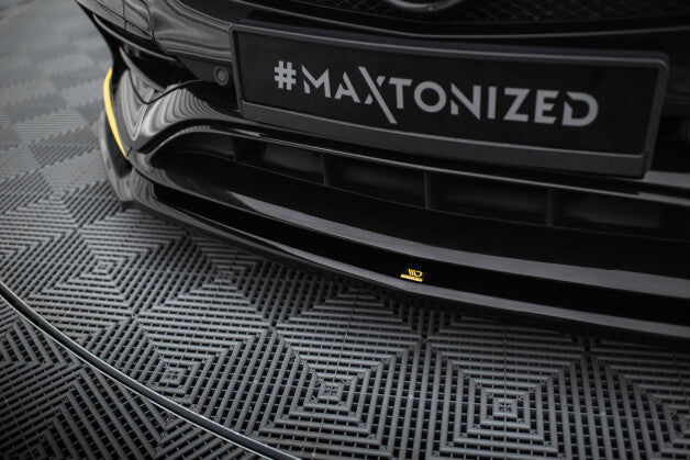 Frontlippe V.4 passend für Mercedes-AMG CLA 45 Aero C117 FL schwarz Hochglanz