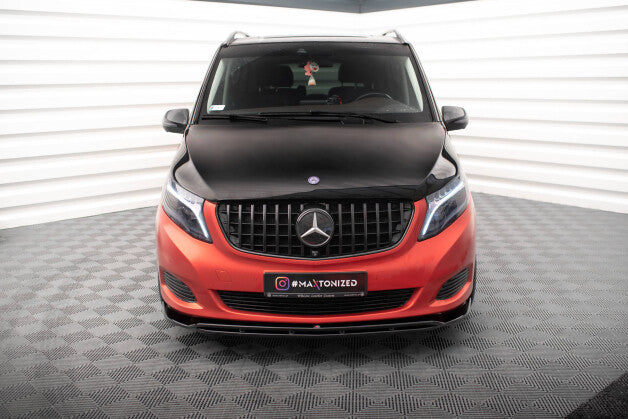 Frontlippe V.4 passend für Mercedes V-Klasse W447 schwarz Hochglanz