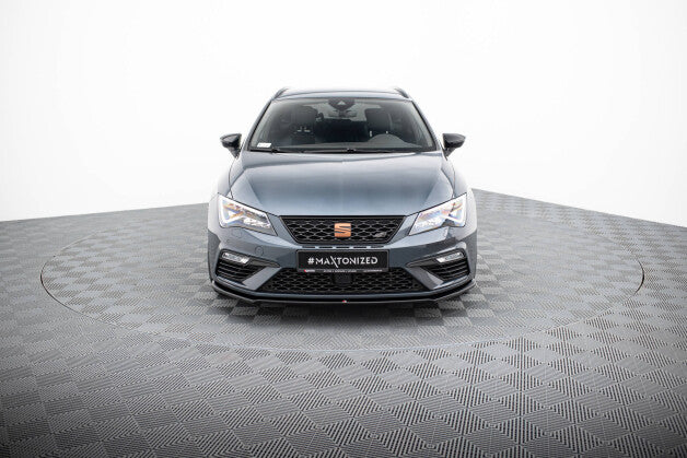 Frontlippe V.4 passend für Seat Leon CUPRA / FR Mk3 FL schwarz Hochglanz