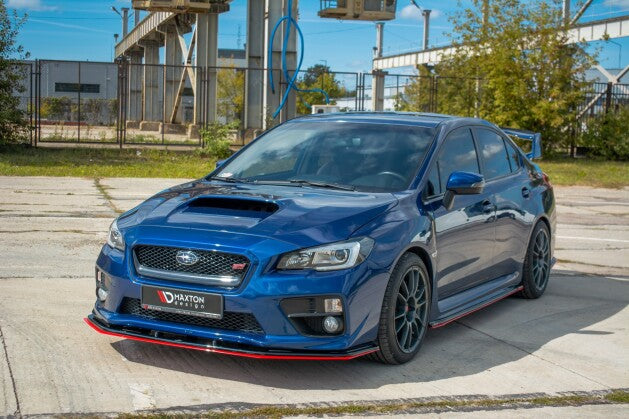 Frontlippe V.4 passend für Subaru WRX STI rot Hochglanz