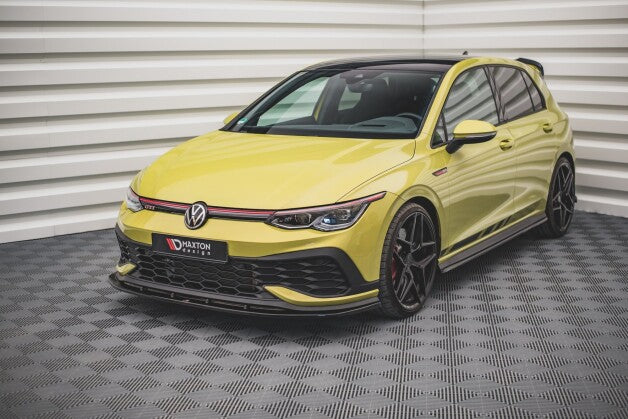Frontlippe V.4 passend für VW Golf GTI Clubsport Mk8 schwarz Hochglanz